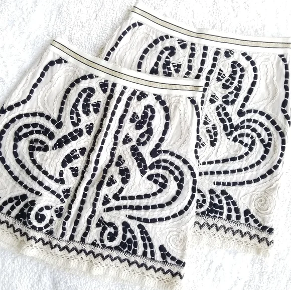 🔥LAST 1🔥NWT ANTHROPOLOGIE BOHO TEXTURED MINI SKIRT - Picture 2 of 8